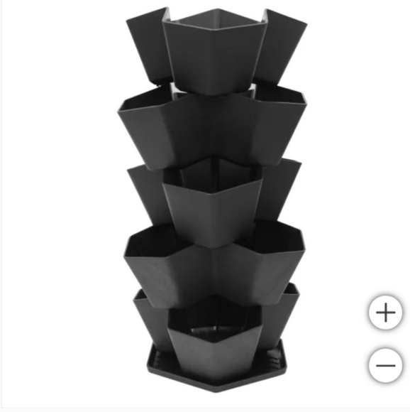 5-Tier Stackable Planter by Multy Stackable Gaden Tower for Flowers, Vegetables - Picture 3 of 7